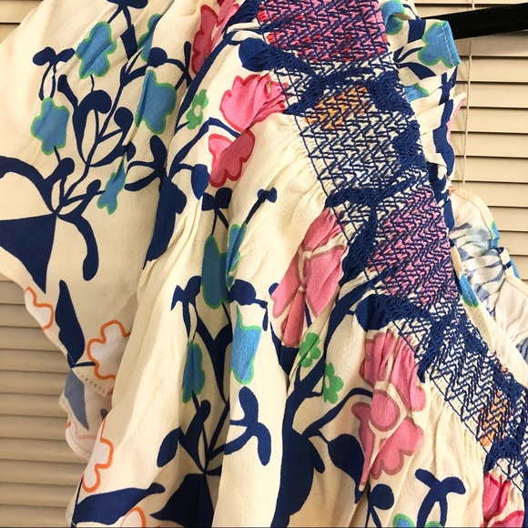 HP!! ๐ NWT Plenty by Tracy Reese Anthropologie Ruffle 1-Shoulder Floral Top 1X - Picture 9 of 10